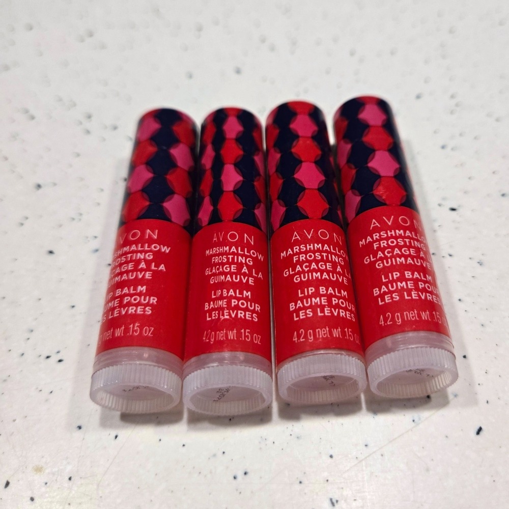 Avon‎ Marshmallow Frosting Lip Balm 4 Pack New** Sealed Discontinued
